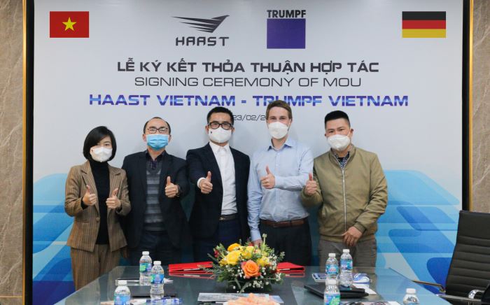 LỄ KÝ KẾT MOU GIỮA HAAST VÀ TRUMPF