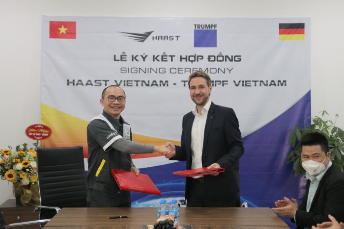 HAAST VIỆT NAM KÝ HỢP ĐỒNG CHÍNH THỨC VỚI TRUMPF- HÃNG MÁY HÀNG ĐẦU THẾ GIỚI