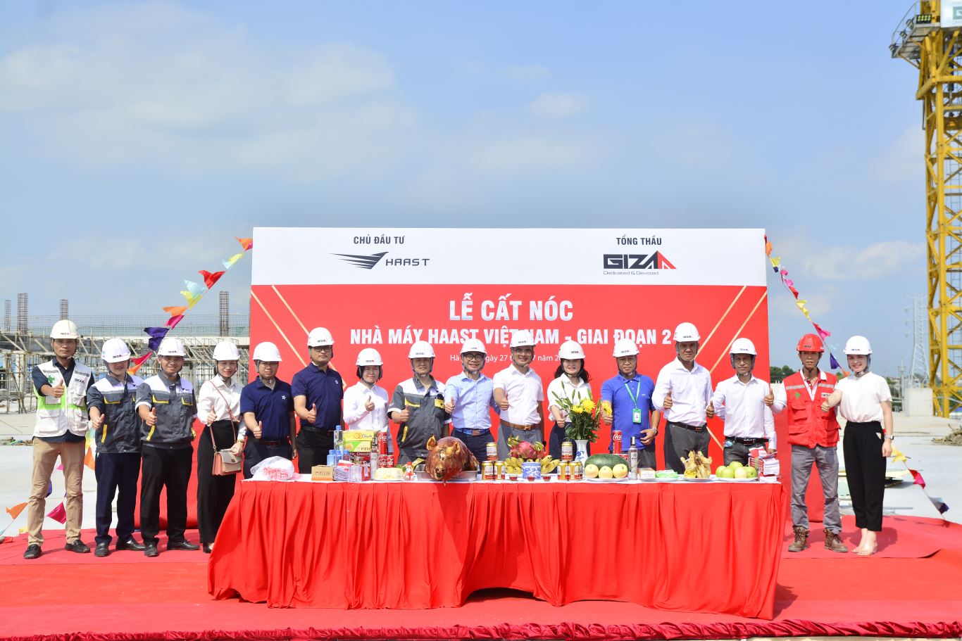 LỄ CẤT NÓC NHÀ MÁY HAAST - GIAI ĐOẠN 2